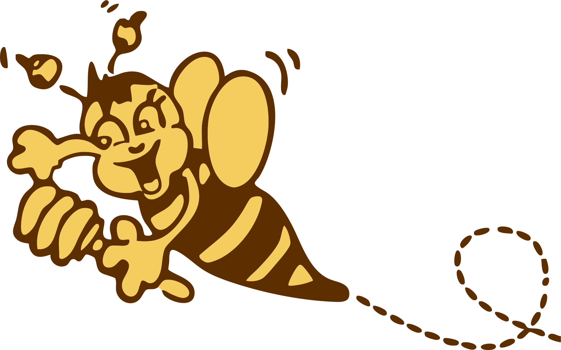 Honighäus'l Logo mit Biene